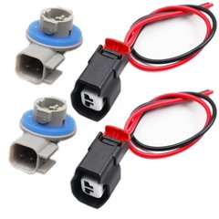 2pcs License Plate Light Connector & Socket Kits Compatible with Ram 1500 201…