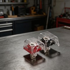 Red and Black Battery Terminals for Energy Storage Systems 250A Current