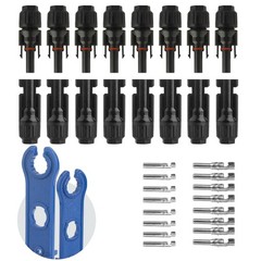 SOYAN 8 Pairs of Solar Connectors with 2 Spanners Compatible with 10-12AWG Ca…