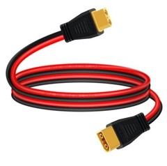XT60 Extension Cable Male to Female XT60 Cable 12AWG 30A, 3 m/ 9.8 ft 12 AWG