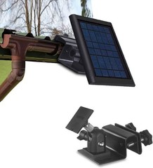 Gutter Mount for Solar Panels Adjustable Aluminum Alloy Black Easy Installation