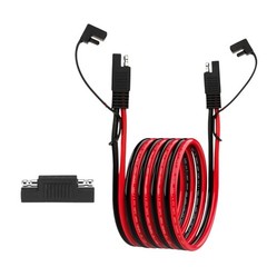 10AWG SAE Extension Cable 10FT with SAE Polarity Reverse Adapter for Solar Panel