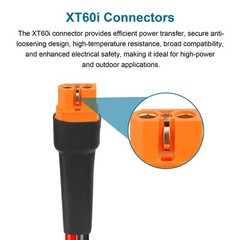 30FT Solar Panel Adapter Cable XT60i 10AWG Tinned Copper Wire, PVC Jacket, Exten