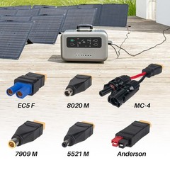 6-in-1 Solar Panel Connector Cable Kit, 14AWG Heavy-Duty Weatherproof Extensi…