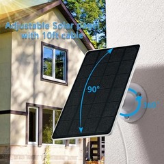 Ring Camera Solar Panel, Compatible with Ring Stick Up Cam Battery, Ring