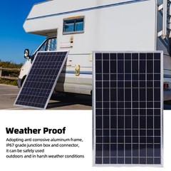 Solar Panel Controller Kit 100W Aluminum Frame Solar Panel Charger And 12V