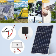 Outdoor Solar Panel 600W 12V Polycrystalline USB Power Portable Rechargeable Sol