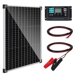 Solar Panel Kit 50W with 10A Charge Controller Monocrystalline Solar Panel Ki…