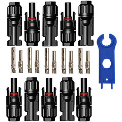5 Pairs/Lot Solar Connectors with 2Pcs Spanner Waterproof Solar Panel Connector