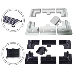 Solar Panel Mount Kit 7PCS ABS Brackets for RVs Boats No Drilling Needed