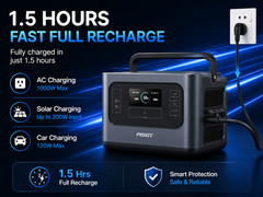 PISEN 1000W Portable Power Station 1008Wh LiFePO4 Solar Generator Camping