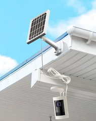 Solar Panel for Ring Camera, Camera Solar Panel Charger Compatible with Ring Sti