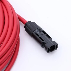10 AWG Solar Cable Extension Wire Tinned Copper PV Photovoltaic Black Red Pair