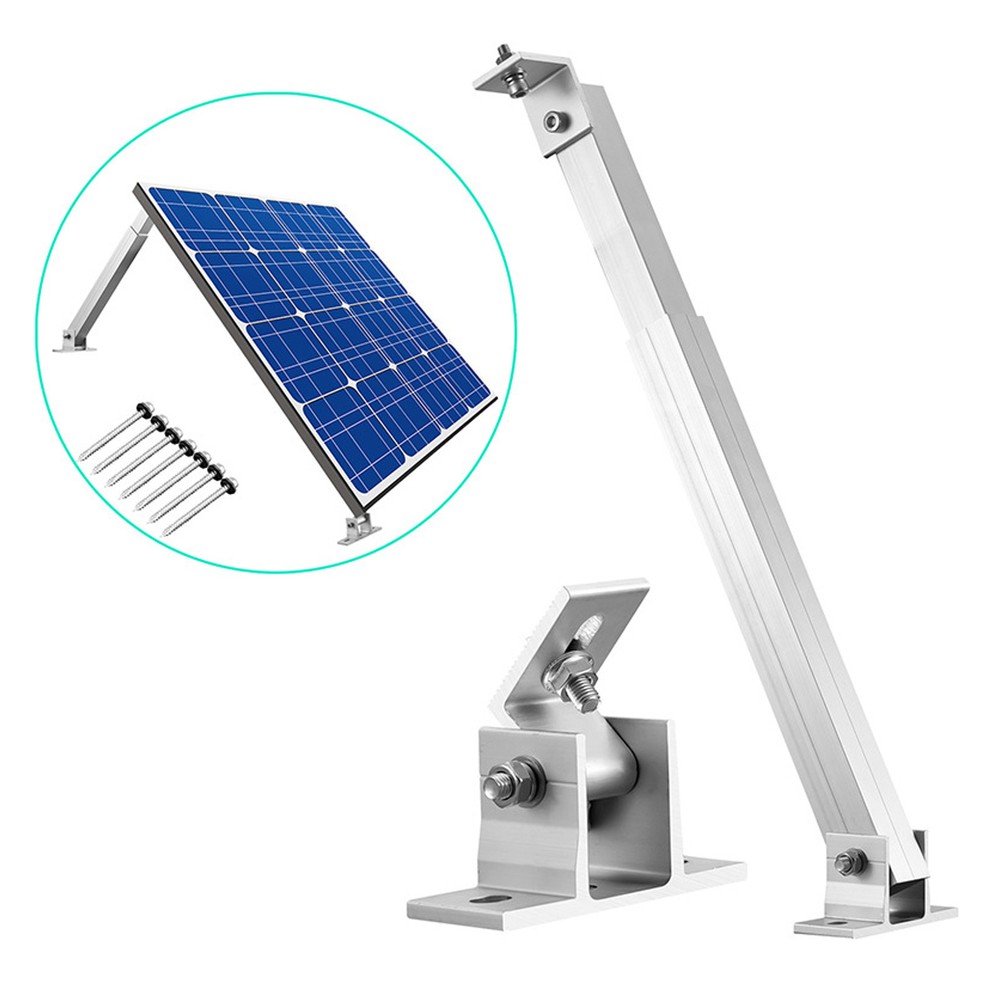Solar Panel Mounting Bracket Stand Module Adjustable Flat Roof Fixing Wall Roof