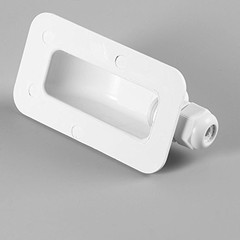 ABS Single Cable Entry Gland Weatherproof Curved Cable Connector for All Cabl…