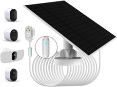 6W Solar Panel Compatible with Arlo Pro 5S 2K, Pro 4, Pro 3, Floodlight, Ultra 2