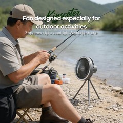 10000mAh 4000mAh Camping Fan Rechargeable Desktop Portable Circulator Wireless