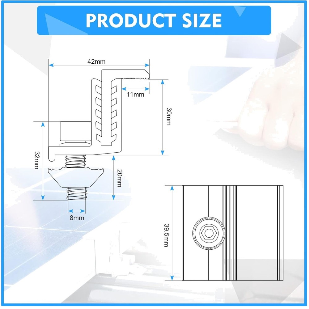 Solar Panel Mounting Z Bracket Kit – 20 Pack