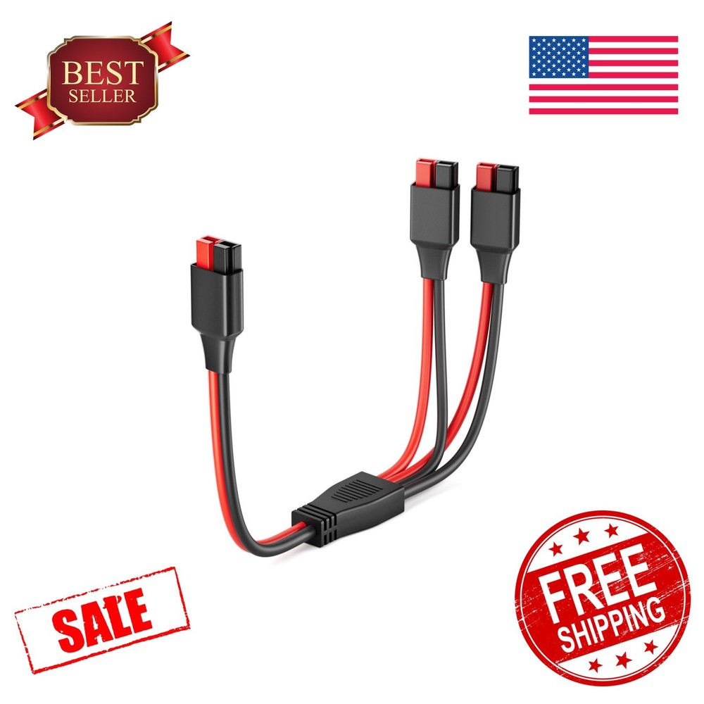 ELFCULB 1FT Anderson Y Splitter Cable Solar Panel