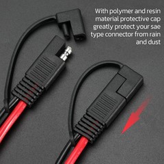 10AWG SAE Extension Cable 10 Gauge SAE to SAE Extension Cord with Two Prong C…