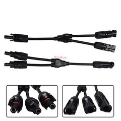 1Pair Solar Cable Splitter Waterproof IP67 2Y Branch Solar Panel Cable Connector
