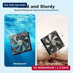 Solar Chicken Coop Fan 3 Kit, 25W Solar Powered Greenhouse Fan Outdoor Waterproo