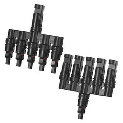 Solar Panel Connector T Branch 5 to 1 Parallel Adapter Solar Panel Splitter