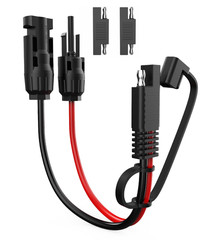 Solar Extension Cable – 10AWG, 30Cm with 2 SAE Polarity Reverse Adapters
