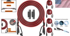 Automotive Solar Panel Cable – 12FT SAE 16AWG (4 PK)