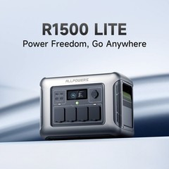 ALLPOWERS 1800W (3000W Peak) Power Station Solar Generator + 100W Solar Panel