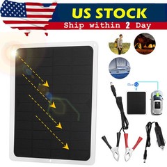30W Solar Panel 12V Trickle Charge Battery Charger For Maintainer Marine RV Car