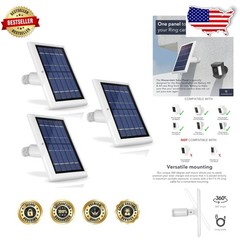 Ring Solar Panel 3-Pack: High-Efficiency Continuous Power for Spotlight Cam