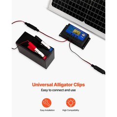 30W 12V Monocrystalline Solar Trickle Charger with Adjustable Mount & MPPT