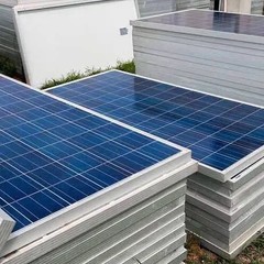 36 Solar panels SPM420/108, max. Power 420 W per module, SoloPort