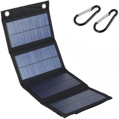 100W FOLDING SOLAR PANEL CHARGER WATERPROOF FLEXIBLE USB FOR PHONE CAMPING HIKE