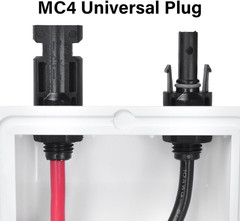 Solar Cable Entry Gland,10Ft Solar Extension Cable with MC4 Connector 10AWG UV R