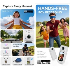 Portable Thumb Camera Action Camera WiFi Thumb Sports Wearable Portable