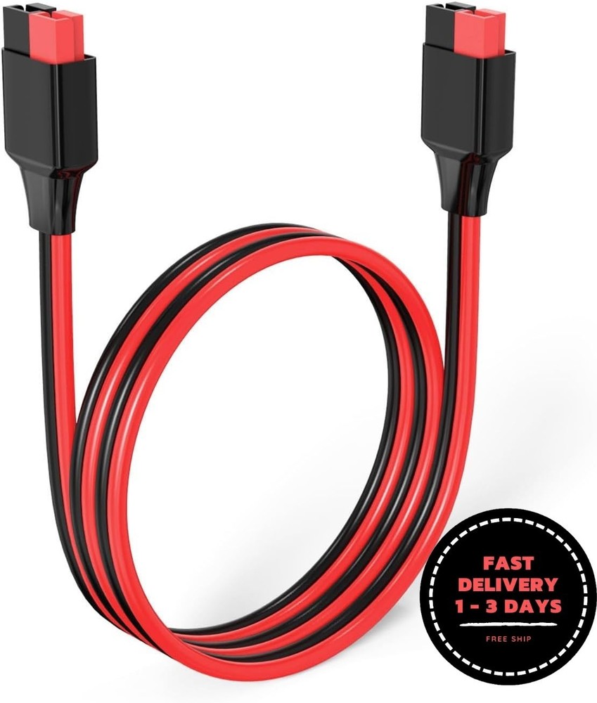 Cable de extensión Anderson de 12 AWG y 2 pies(6, 10, 20, 35, 50, 75 y 100 pies)