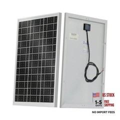 Solar Panel 18V Monocrystalline Waterproof Panel for Charging 12V Battery 25W