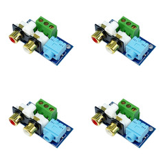 4PCS For RCA and 3.5mm Audio Interface Adapter Board for Preamp and Audio Setup