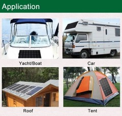 300W Watt Flexible 18V Mono Solar Panel Home RV Rooftop Camping Off-Grid Power