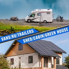 ECO-WORTHY 200 Watts 12 Volt/24 Volt Solar Panel Kit with High Efficiency Mon…