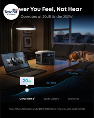 Anker SOLIX C1000 Gen 2 Portable Power Station 2000W 1024Wh LiFePO4