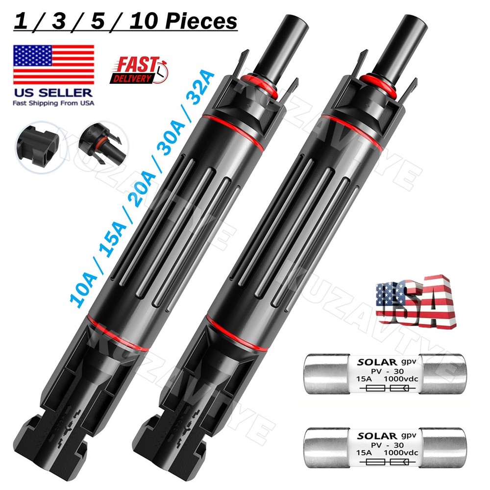 10/15/20/30/32A Solar Fuse PV Connector Waterproof Solar Surge Protection Device