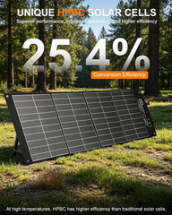120W HPBC Portable Solar Panel for Jackery/Ef Ecoflow/Bluetti/Anker Power Statio