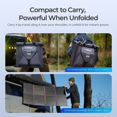 Renogy 200W Portable Solar Panel Blanket For Power Station Generator RV SUVTruck