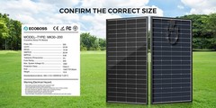 ECOBOSS 200W 400W 600W 1200W Bifacial Solar Panels N-Type 16BB Mono 25% Off-Grid