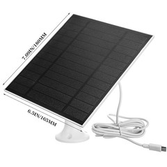 4 Pack 5W Solar Panels for Security Cameras Outdoor Waterproof Solar Panel for C