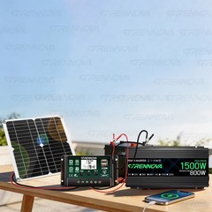 Grennova 1500W Solar Kit 30W Panel 60A MPPT Off-Grid RV Van Farm Emergency