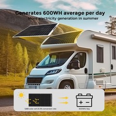 200W Flexible Solar Panel Portable for RV Camping Boat Off-Grid 12V/24V Batterie
